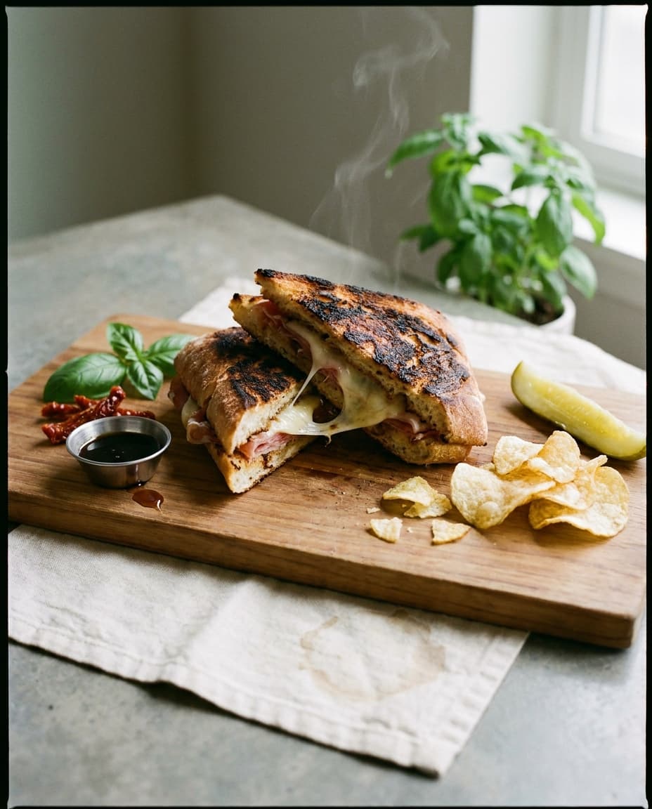Slow-roast pork panini at Urban Ground